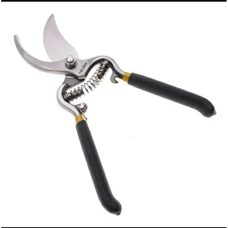 Picture of ROYAL 8" Inch Trustworthy Best Quality Manual Hand Garden Pruner Pruning Shears garden scissors - Yellow