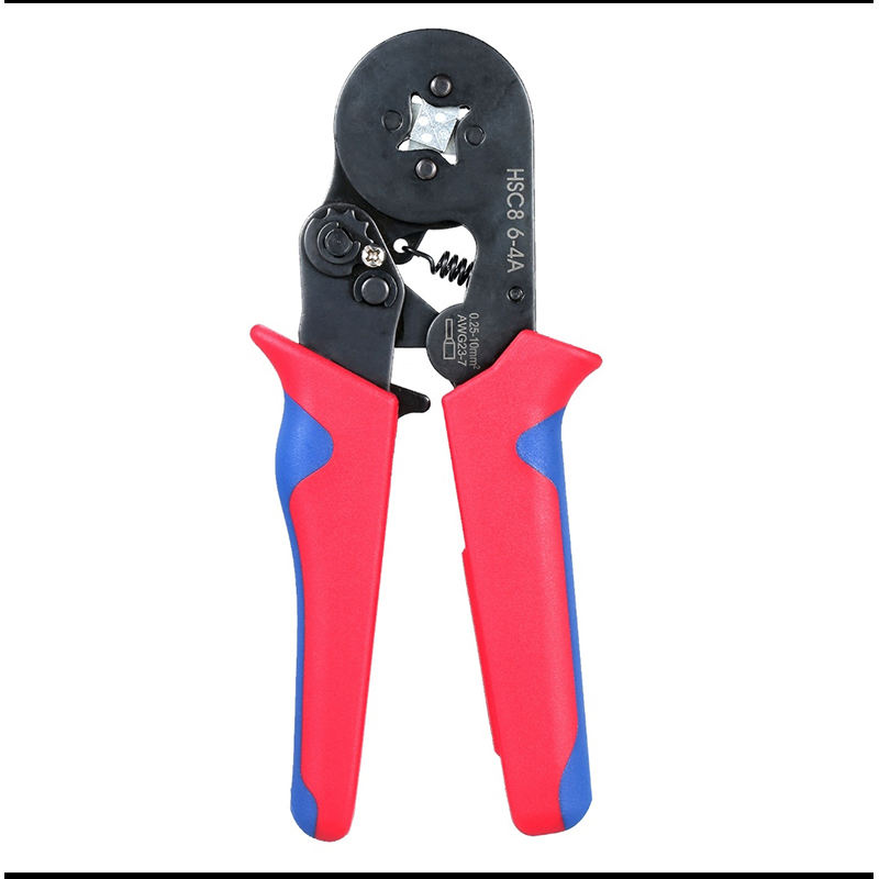 Picture of High Quality Ferrule Crimping Tool HSC8 6-4 A Electrical Crimper Plier For Wire End Crimp Tube Terminals Electrical Circuit Repair - Pink