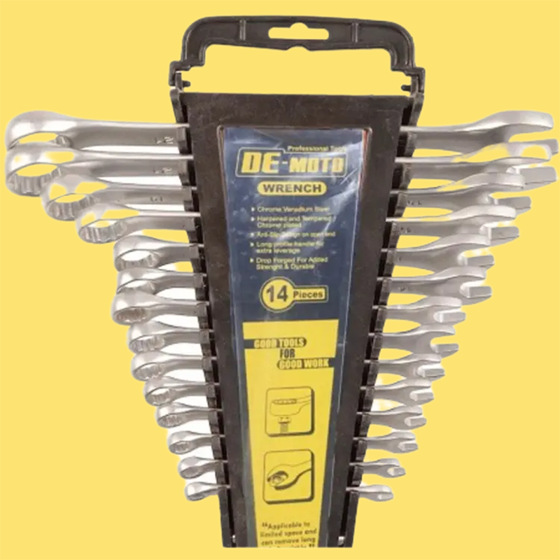 Picture of 14Pcs Combination Spanner Set, Combination Wrench Set - Silver