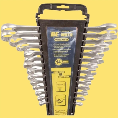 Picture of 14Pcs Combination Spanner Set, Combination Wrench Set - Silver