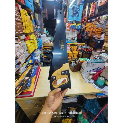 Picture of EHBL 18" Inch TT  Hand Saw Wooden Rubber Handle With Tri Angle Teeth Black - Black