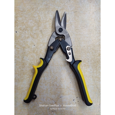 Picture of 🧰 10" Aviation Tin Snips – Heavy Duty Metal Cutter | Professional Sheet Metal Cutting Tool - Yellow
