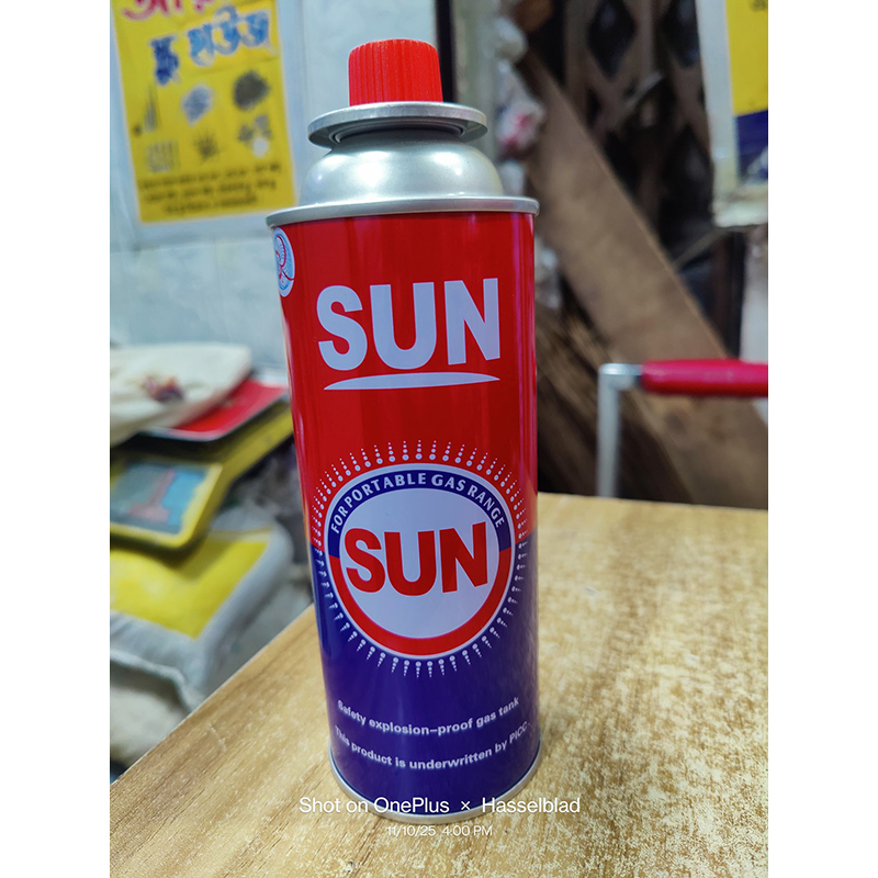 Picture of SUN Portable Gas Can – High Quality Butane Gas Refill | Safe & Explosion-Proof Camping Stove Gas Cylinder - Red