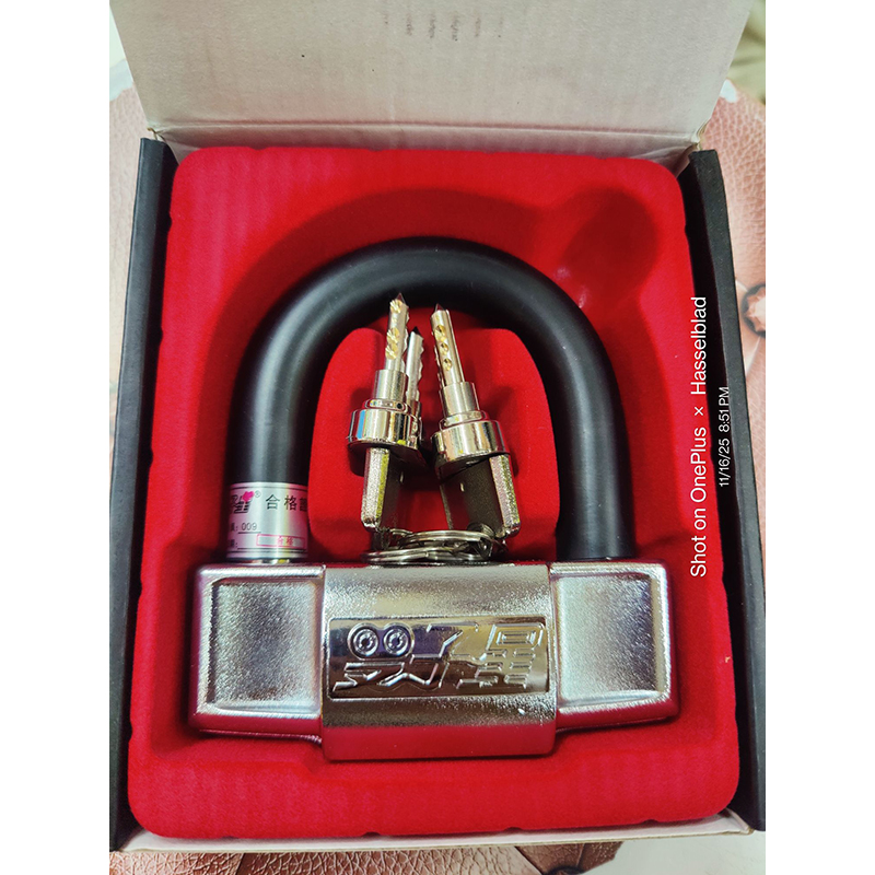 Picture of “Heavy Duty Anti Acid U Type Disc Lock | High Security Bike & Gate Lock” - Black