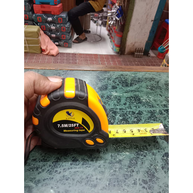 Picture of 7.5 mitre 25 feet measuring steel tape - Black