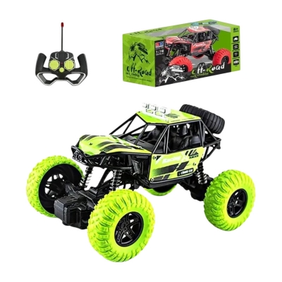 Picture of Remote Control Car Toy Stunt RC Off Road High Speed Kids Car Rechargeable Car Green