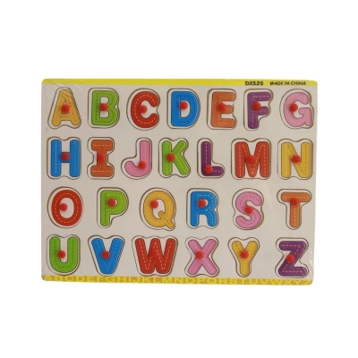 Picture of Wooden English Alphabet Puzzle Board – Montessori Educational Toy for Early Learning