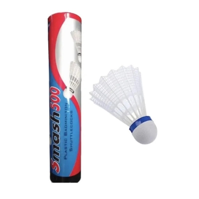 Picture of Smash 500 Badminton Shuttlecocks (10pcs) White