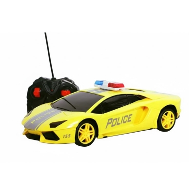 Picture of Rechargeable Remote Control Police Car Toy with 3D Lights & Music – High Speed RC Car for Kids