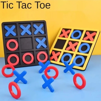 Picture of Tic Tac Toe Family Board Game Toys - Upgraded Plastic Tic-Tac-Toe X & O Chess - Birthday Gift for Kids - Parent-Child Educational Games