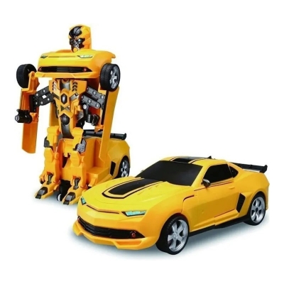 Picture of Robot Car for Kids Battery Operated 2 in 1 Toy with 3D Lights & Sound