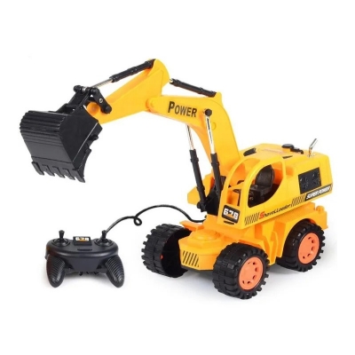 Picture of Wheel Excavator with Flashing LED Light Model Toy Car (Die-Cast Model Car)