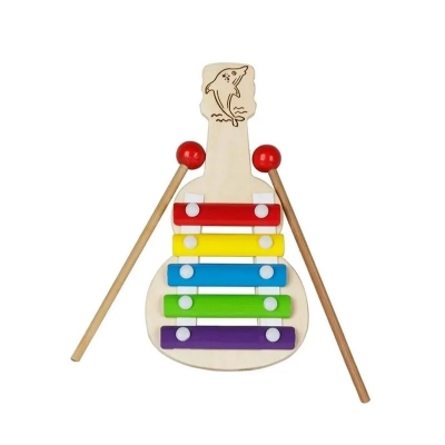 Picture of Guitar Shaped Xylophone 5 Notes Musical Instrument Toy