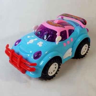 Picture of Push & Go Friction Toy Jeep Car with Music and Lights for Kids