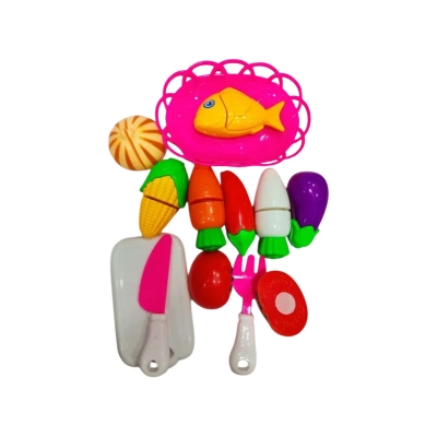 Picture of vegetable Toy Set fall cutter- Multi Color-Playsets Kitchen Toys