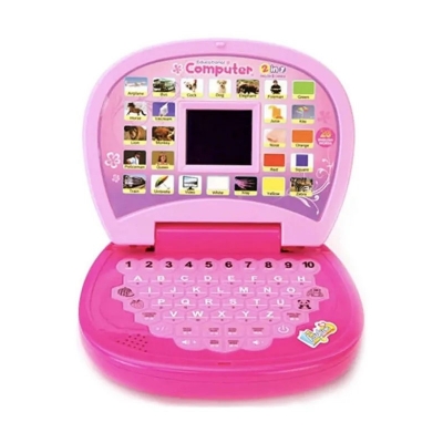 Picture of Educational Computer ABC and 123 Learning Kids Toy Laptop with LED Display and Music | Educational Toy for Babies Pink