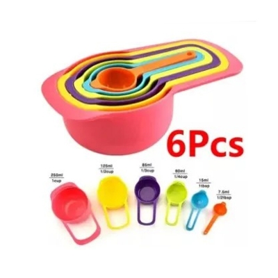 Picture of Measurement Cup Set 6 pieces set - Multi Color