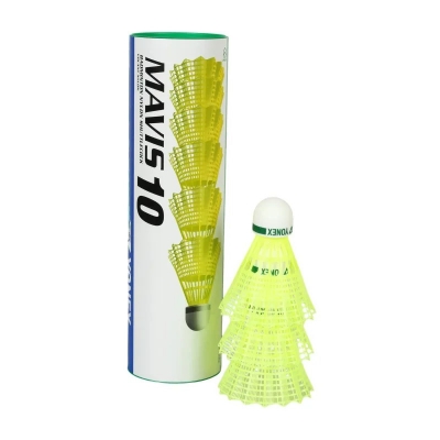 Picture of 6 Pice Yonex Shuttle - Mavis 10  yellow and white-  Sports