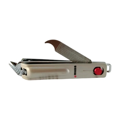 Picture of Angle Cut Nail Cutter Big Size OMUDA Brand Nail Cutter Nail Clipper Best Quality Super sharp Easy to use Nice Stylish Design - 1 Pcs Silver