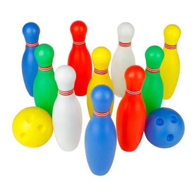Picture of Bowling toy Set 6 Pins 2 Balls Plastic Ball Indoor Sport Games