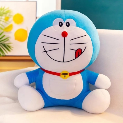 Picture of Doraemon plush toy cute doll kids toy for gift Blue