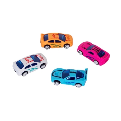 Picture of BD 4 pcs racing car multi color toy for kids. Multicolor