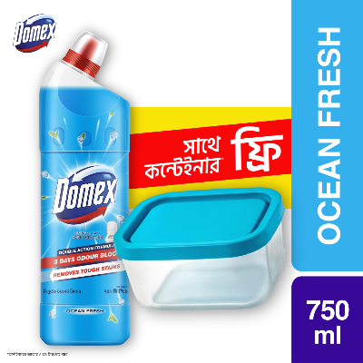 Picture of Domex Toilet Cleaning Liquid Ocean Fresh 750ml Get a Container Free