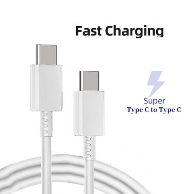 Picture of Type C to Type C Fast Charging Cable USB 2.0 TPE Silicone 3A for Mobile Tablet Earphone