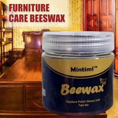 Picture of Mintiml Beewax Wood Furniture Polish Polisher Polishing Compound Wax Floor Seasoning Furniture Wrap Care Magic Repair Traditional All-Purpose Wood Furniture Polishing Polish