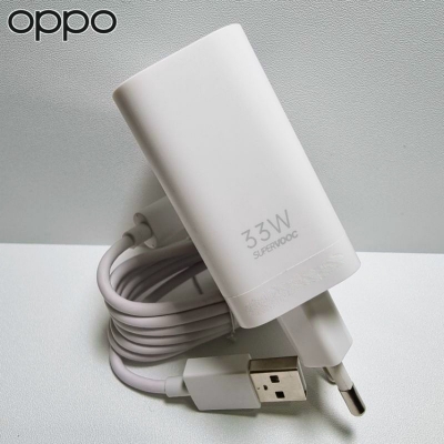 Picture of Oppo 33W Super Vooc Charger and Super Vooc Flash Adapter with Type C Cable for Oppo Charger