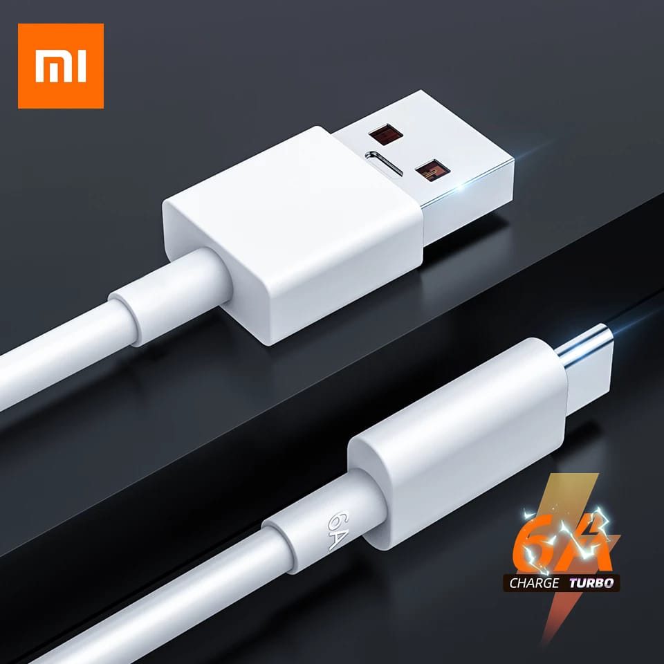 Picture of Xiaomi Type-C 6A 7A 33w 67W 120W Turbo Charger Cable Quick Charging Type C USB Line For Mi 9 10 11 Pro 9Se CC9 Pro Note 10 Lite Redmi K MI 10T Pro 5G 10i Poco X3 Type C Fast Charging Cable 1M Redmi Note 9 10 K30 Ultra POCO M3 Pro 5G Mi 11 Lite- White