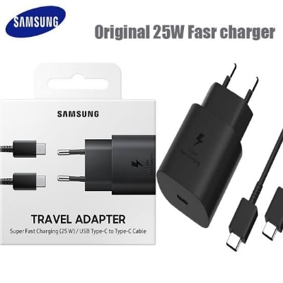 Picture of Samsung 25W Super Fast Orginal Charger Usb Type C Charger Power Adapter For Galaxy Usb-C (2 Pin) - Samsung PD Charger