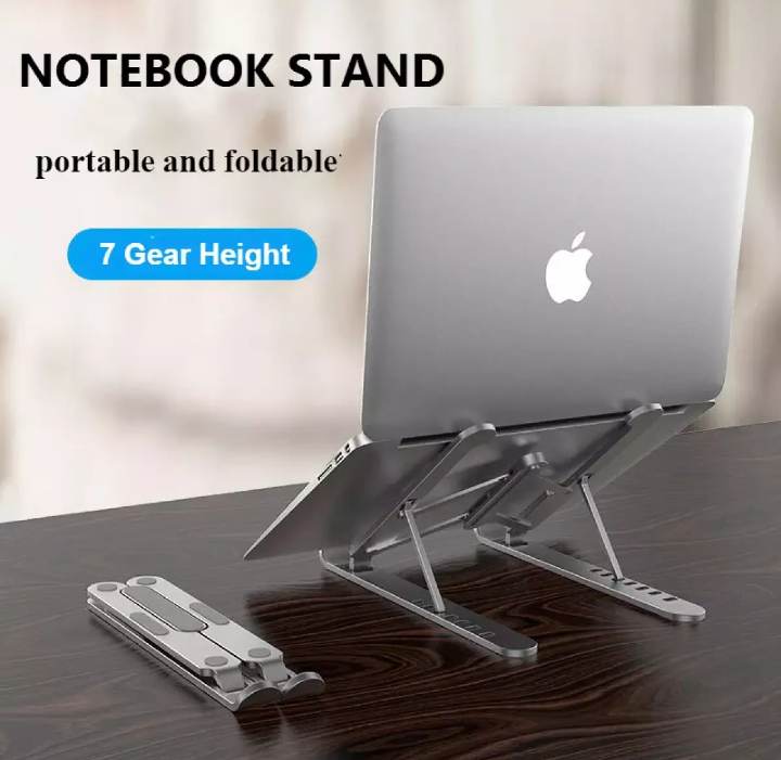 Picture of Laptop stand aluminum alloy adjustable multi-angle laptop stand 10-17 inch tablet notebook laptop stand - cloth stand
