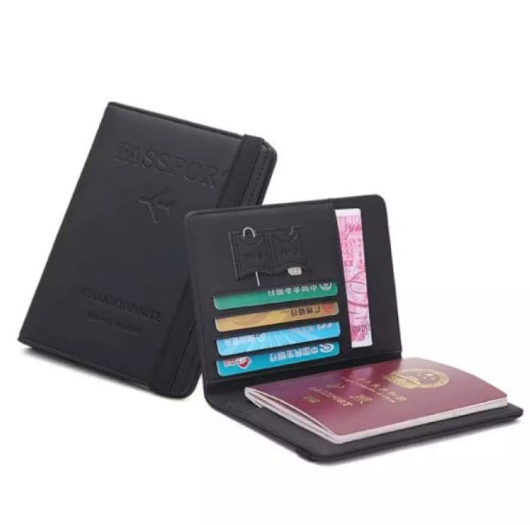 Picture of Multi-Function Passport Cover Holder Dedit or Credit Card Holder Wallet Passport Cover Case