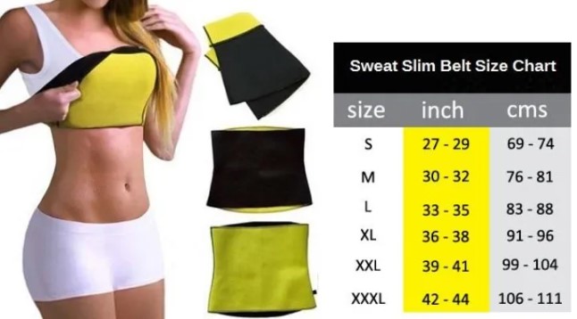 Picture of Sweat Slim Belt Plus Indian For Men And Women - Slim Belt