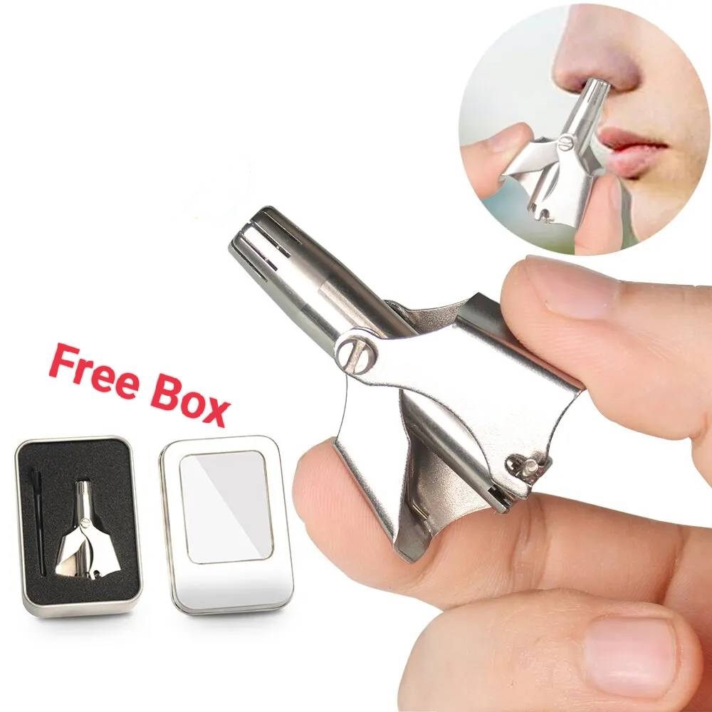 Picture of Manual Washing Nose Trimmer Device, Mechanical Nose Hair Trimmer Shaving And Hair Removal Tool