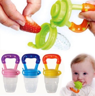 Picture of New Apple Bear Baby Fruit Juicer Pacifeir Chusni Teether