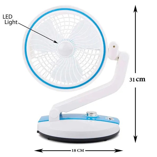 Picture of Rechargeable Folding Table Fan with Led Light