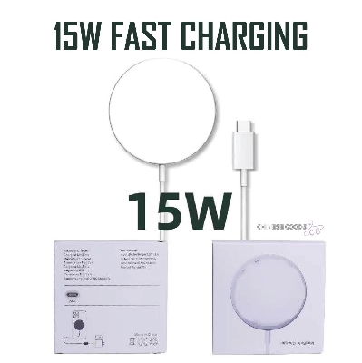 Picture of New 15W Wireless charging pad with C type adjust cable, for all wireless supported phone like iPhone, Samsung, Xiaomi, Huawei