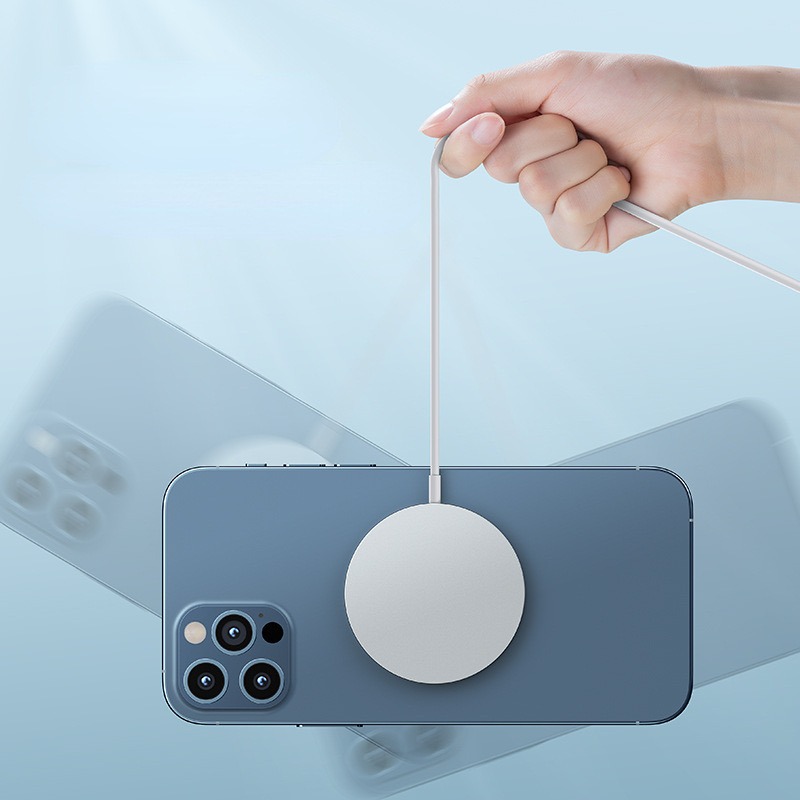 Picture of New 15W Wireless charging pad with C type adjust cable, for all wireless supported phone like iPhone, Samsung, Xiaomi, Huawei