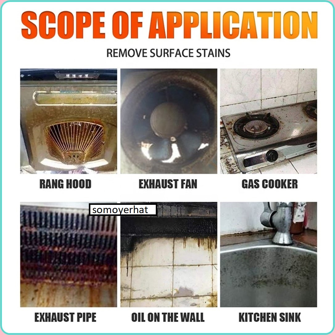 Picture of Multipurpose Bubble Foam Cleaner Kitchen Cleaner Spray Oil & Grease Stain Remover Chimney Cleaner Spray Bubble Cleaner All Purpose Foam Degreaser Spray Kitchen cleaner Foam