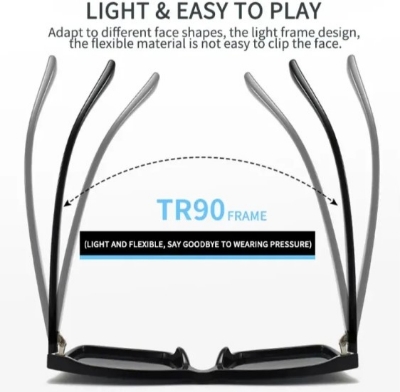 Picture of New 2023 Trendy Look Very Stylish Black Sunglass for Men - Sun Glass For Men & Women Preferble - Low Hassle and Maintanance