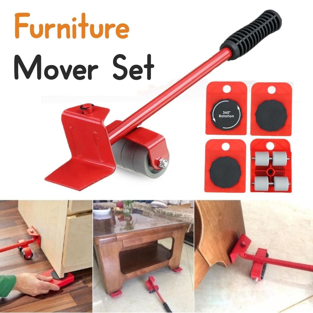 Picture of Professional Furniture Transport Lifter tool Set Heavy Stuffs Moving Hand Tools Set Wheel Bar Mover Device