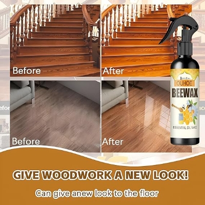 Picture of Beeswax Furniture Polish Spray | Used to Clean Shine Polish Protection for All Furniture Laminate Finishes | Wood Polish & Conditioner | Wooden Wax Polish 350grm