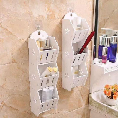Picture of Storage Rack Shelf  3 Layers Wall Hanging Organizer For Bathroom Cosmetics Makeup Storage Rack