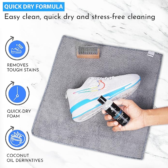 Picture of Multi-functional White Shoe Foam Cleaner, White Shoe Leather Fabrics Foam Cleaning Cream for sandals sneakers Dirt Cleaner