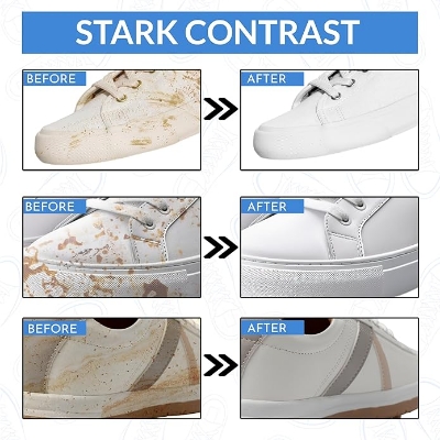 Picture of Multi-functional White Shoe Foam Cleaner, White Shoe Leather Fabrics Foam Cleaning Cream for sandals sneakers Dirt Cleaner