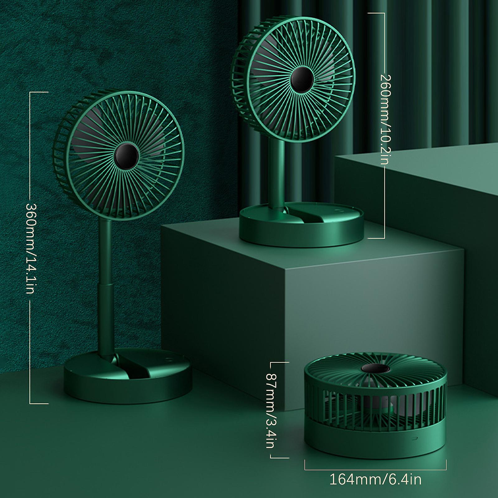Picture of Usb Foldable Rechargeable Telescopic Mini Desktop Air Fan 3 In 1 Camping Portable Battery Fan