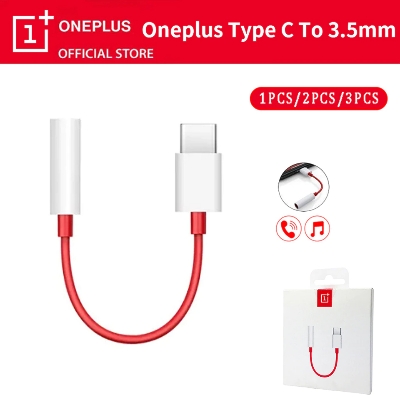Picture of OnePlus Type-C To 3.5mm Audio Adapter Dongle .One Plus USB Type C Converter Cable To 3.5 mm Earphone Jack Adapter.