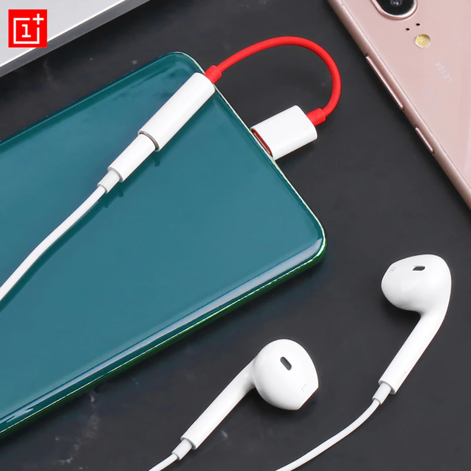 Picture of OnePlus Type-C To 3.5mm Audio Adapter Dongle .One Plus USB Type C Converter Cable To 3.5 mm Earphone Jack Adapter.